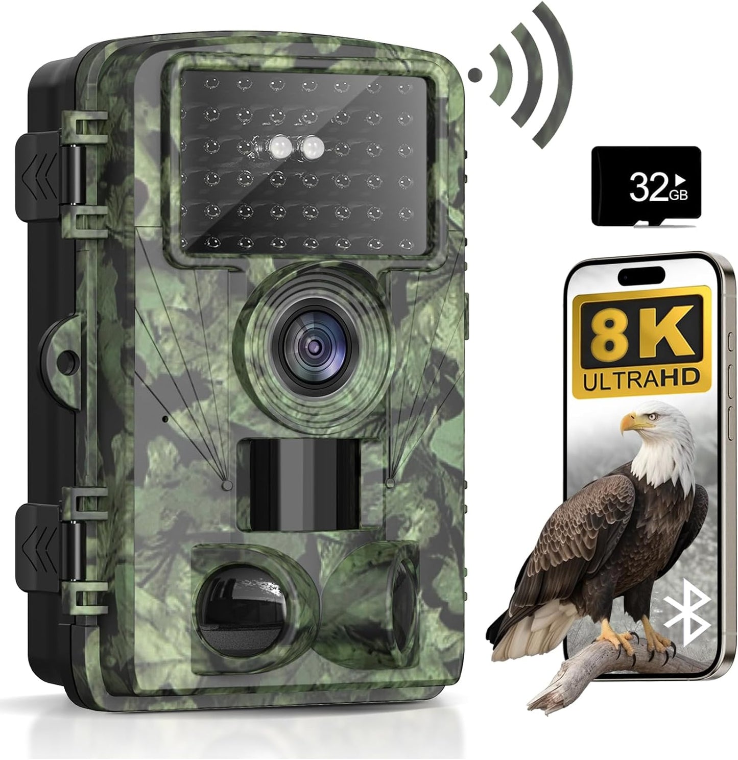 Trail Camera 8k 60MP WiFi Game Camera
