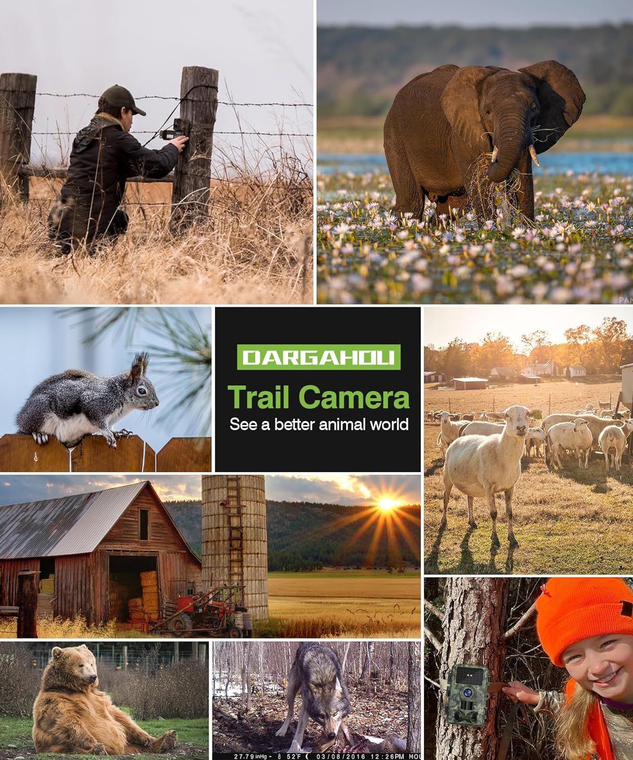 Trail Camera 8k 60MP WiFi Game Camera