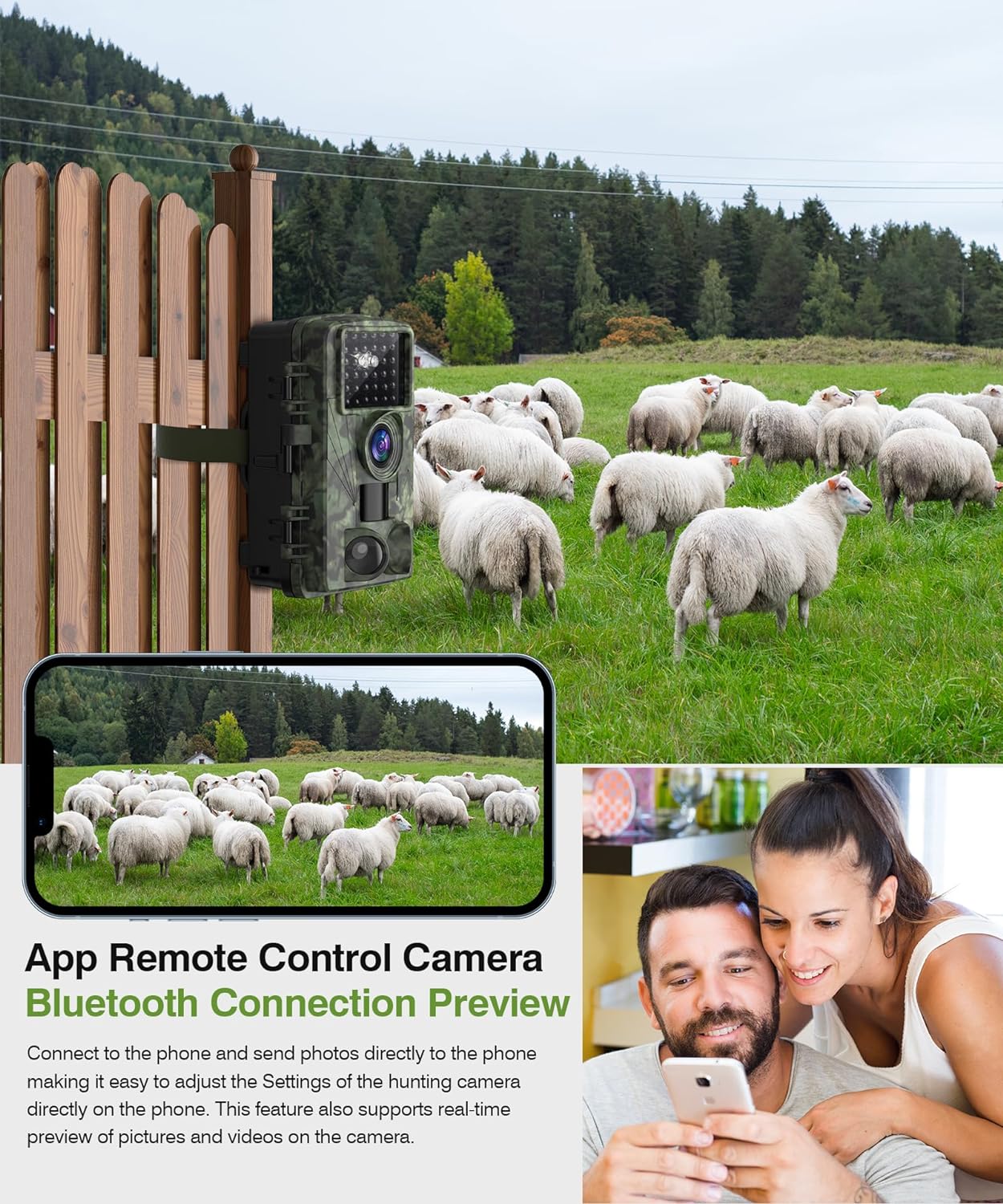 Trail Camera 8k 60MP WiFi Game Camera