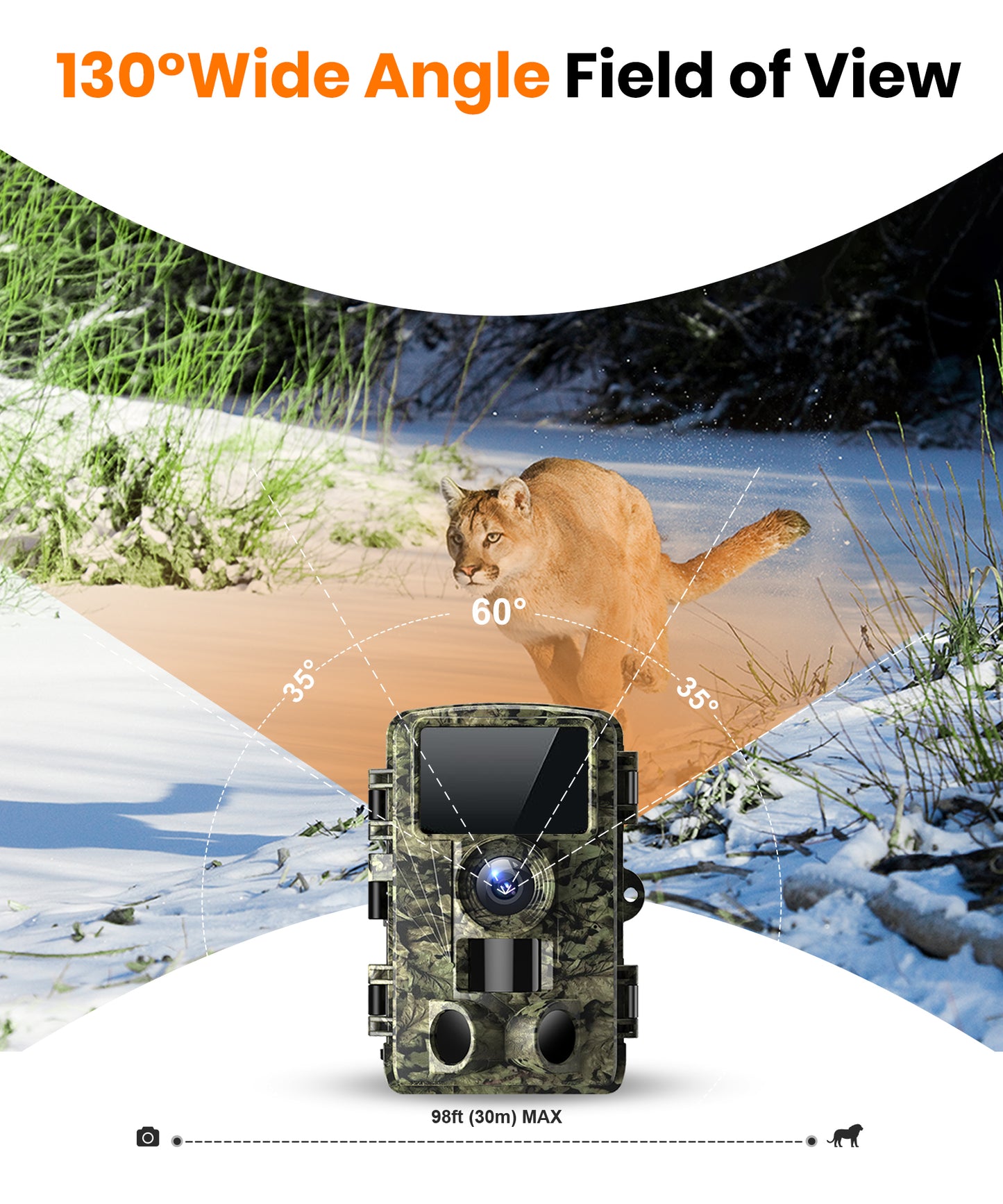 Trail Camera 4K 48MP WiFi Game Camera with Night Vision Motion Activated