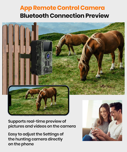 Trail Camera 4K 48MP WiFi Game Camera with Night Vision Motion Activated