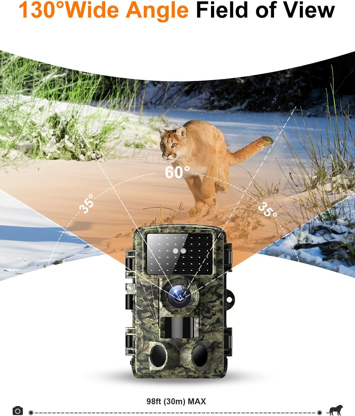 Trail Camera - 4K 48MP Game Camera with Night Vision